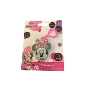 📀 Minnie Mouse Bright LED Clip-on Flashlight- NEW